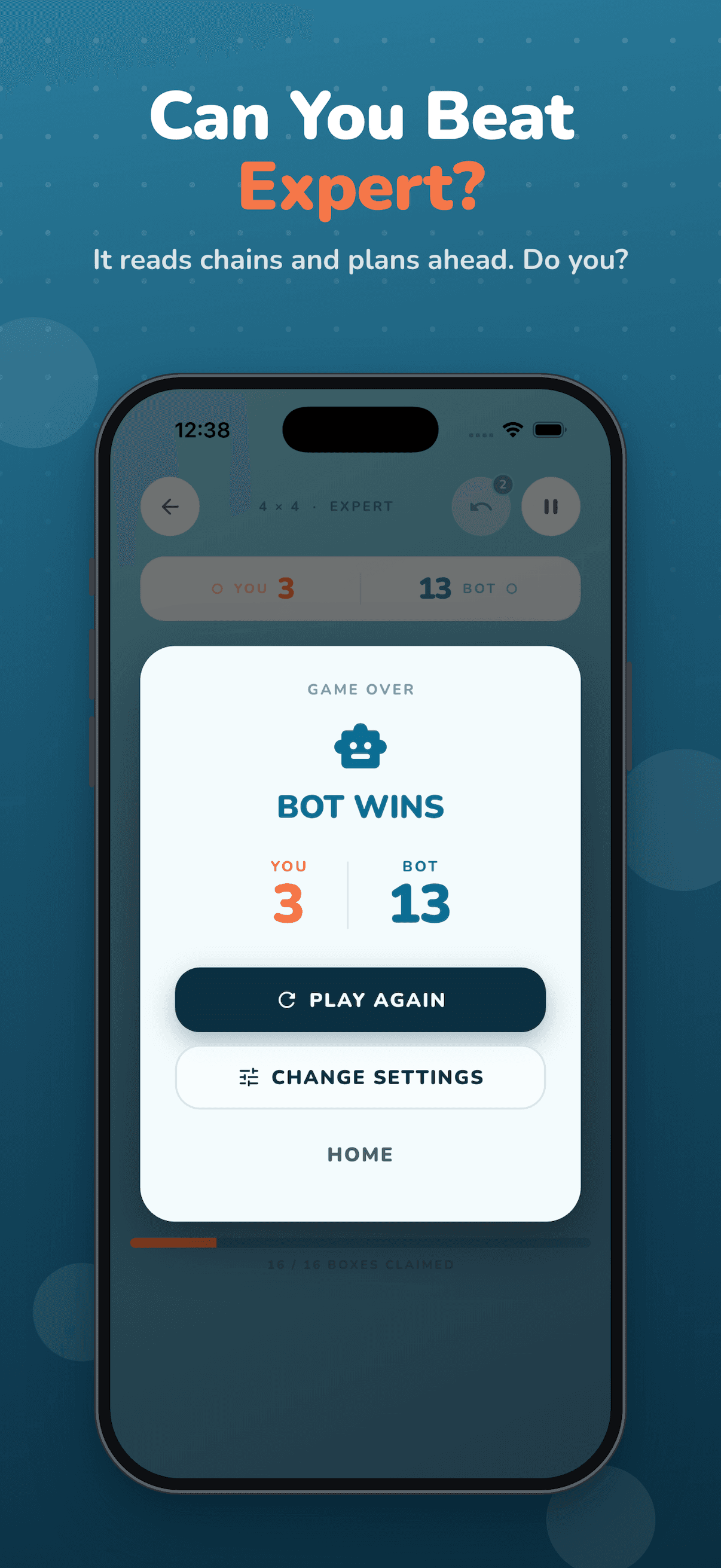 Dots & Boxes Paper Puzzle screenshot 3