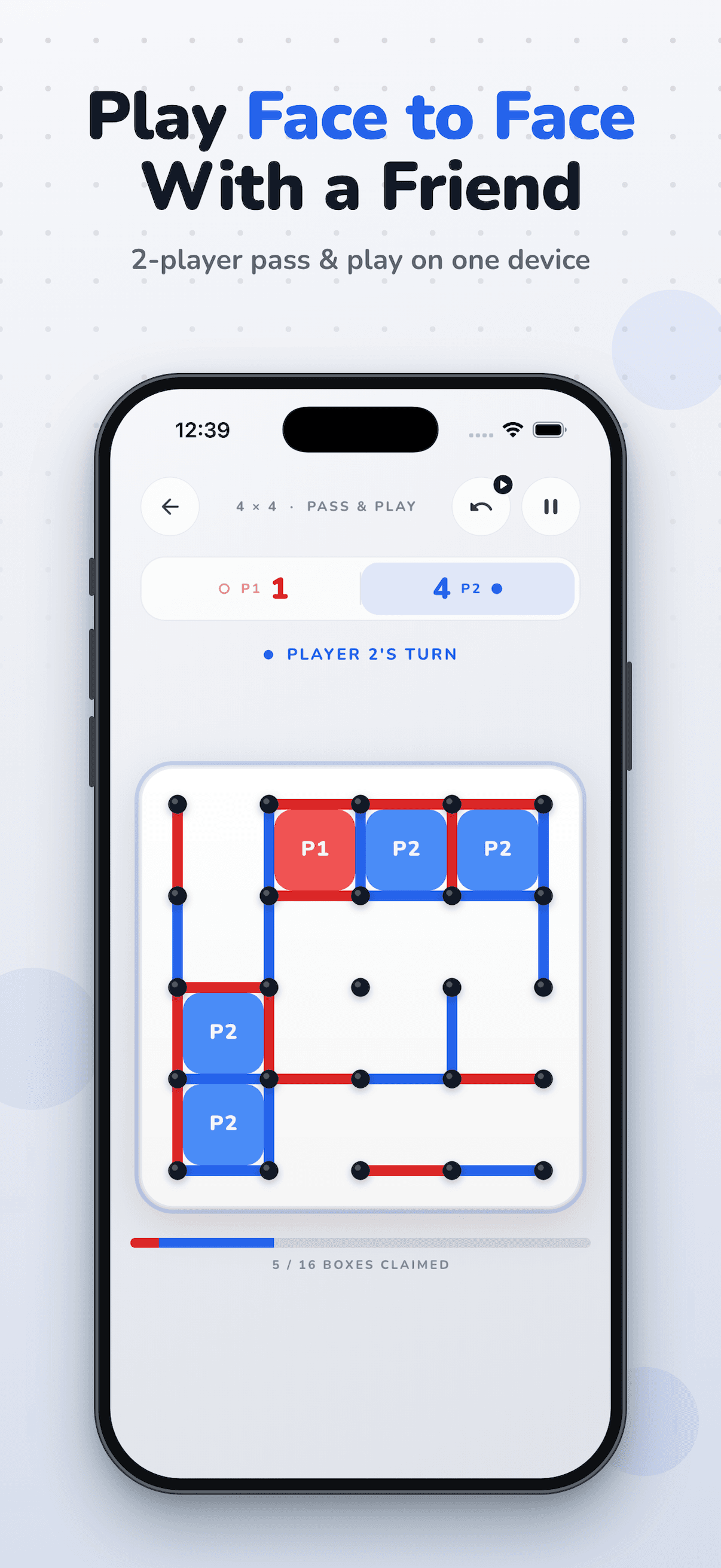 Dots & Boxes Paper Puzzle screenshot 4